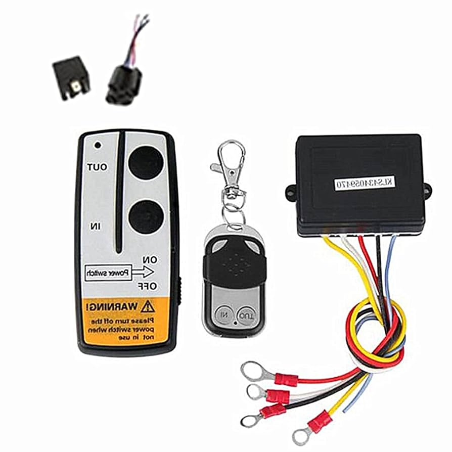 12v ウインチ 2個セット Amazon.co.jp: M&A 電動ウインチ ワイヤレス コントローラー 12v